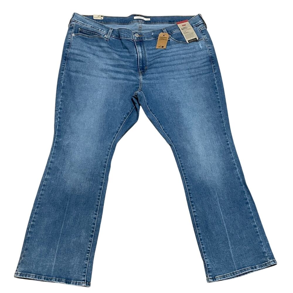 Levi's Classic Bootcut 90s‎ Stretch Mid Rise Medium Wash Women's 24W Shorts NWT